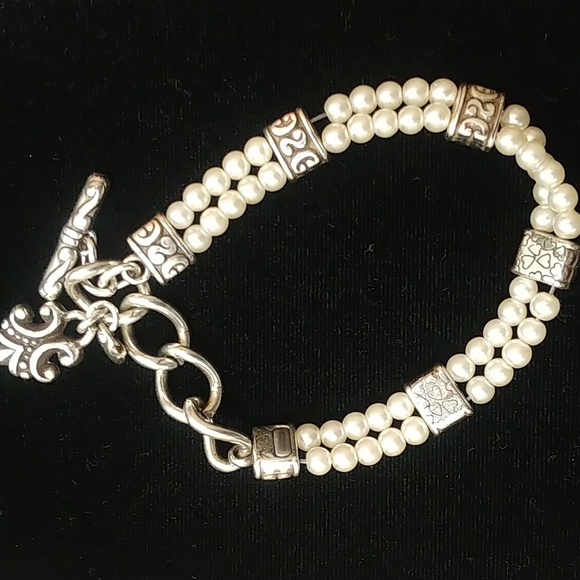 Brighton Jewelry - Brighton Faux Pearl Toggle Bracelet
